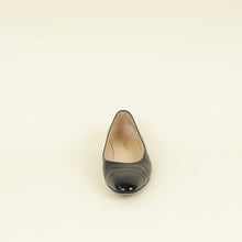 Chanel Black CC Cap Toe Ballerina 39