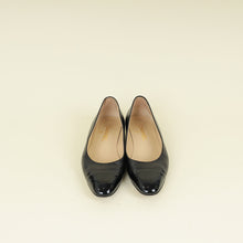 Chanel Black CC Cap Toe Ballerina 39