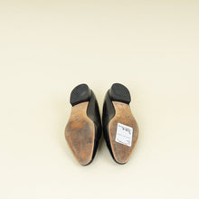 Chanel Black CC Cap Toe Ballerina 39