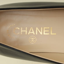 Chanel Black CC Cap Toe Ballerina 39