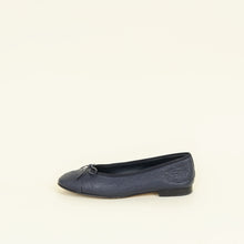 Chanel Navy CC Ballet Flats 40.5
