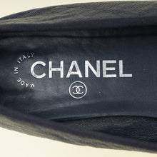 Chanel Navy CC Ballet Flats 40.5