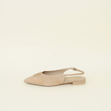 Chanel Beige CC Heart Pointed Flat Slingback Flat 40.5
