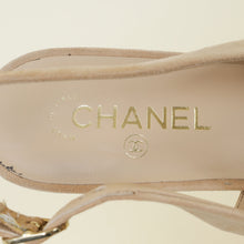 Chanel Beige CC Heart Pointed Flat Slingback Flat 40.5
