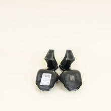 Chanel Black CC Pearl Mesh Heel Mules 40