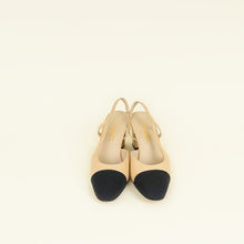Chanel Bicolor Half D'Orsay Slingback Pumps 40