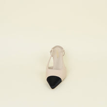 Chanel Bicolor Pointed Slingback Pumps 40