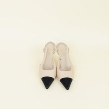 Chanel Bicolor Pointed Slingback Pumps 40