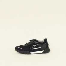 Chanel Black Logo Lace Up Sneakers 42