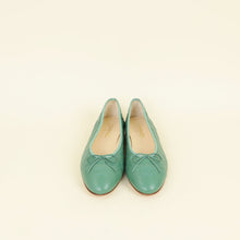 Chanel Light Green CC Cap Toe Ballet Flats 42C