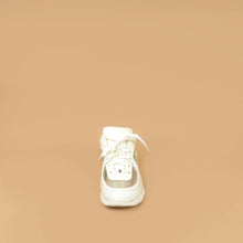 Chanel White PVC Lace Up Sneakers 41