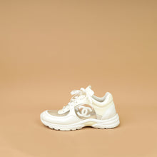 Chanel White PVC Lace Up Sneakers 41