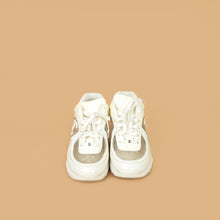 Chanel White PVC Lace Up Sneakers 41