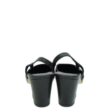 Chanel Black CC Cap Toe Slingback 36.5
