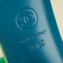 Chanel Green CC Sandal 36.5