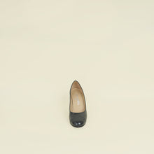 Chanel Grey CC Cap Toe Pumps 36.5