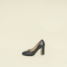 Chanel Grey CC Cap Toe Pumps 36.5