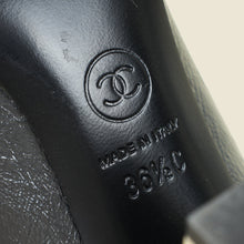 Chanel Grey CC Cap Toe Pumps 36.5