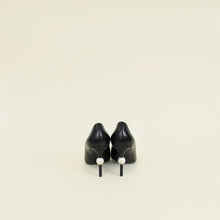 Chanel Black CC Pearl Pump 36
