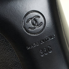 Chanel Black CC Pearl Pump 36