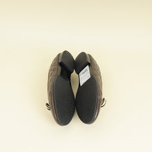 Chanel Dark Olive CC Cap Toe Flat Ballerina 37.5