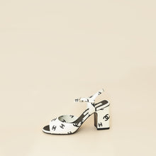 Chanel Bicolor CC Print Coco Beach Sandal 37