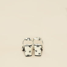 Chanel Bicolor CC Print Coco Beach Sandal 37
