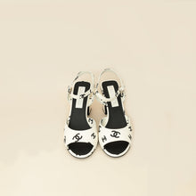 Chanel Bicolor CC Print Coco Beach Sandal 37