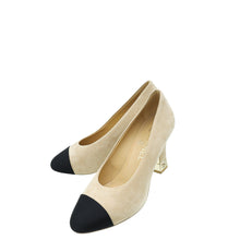 Chanel Bicolor CC Cap Toe Signature Metal Heel Pumps 37