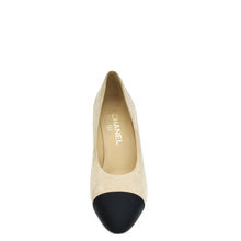 Chanel Bicolor CC Cap Toe Signature Metal Heel Pumps 37