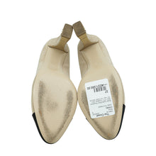 Chanel Bicolor CC Cap Toe Signature Metal Heel Pumps 37