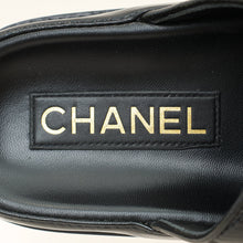 Chanel Black Shiny CC Beads Quilted Dad Slide Mules 37