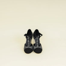 Chanel Tricolor T Strap Tweed Pumps 37