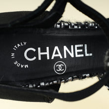 Chanel Tricolor T Strap Tweed Pumps 37