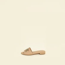 Chanel Dark Beige CC Logo Slides Mules 37C