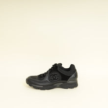 Chanel Black CC Trainer Sneaker 37