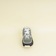 Chanel Grey CC Quilted Trainer Sneakers 38.5