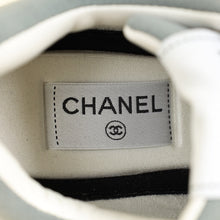 Chanel Grey CC Quilted Trainer Sneakers 38.5