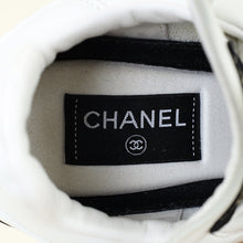Chanel White Quilted Low Top Sneakers 38.5