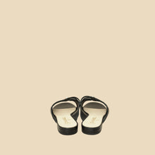 Chanel BlackCC Pearl Mules 38.5