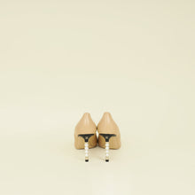 Chanel Bicolor Pearl Heel Pumps 38.5