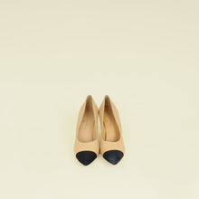 Chanel Bicolor Pearl Heel Pumps 38.5