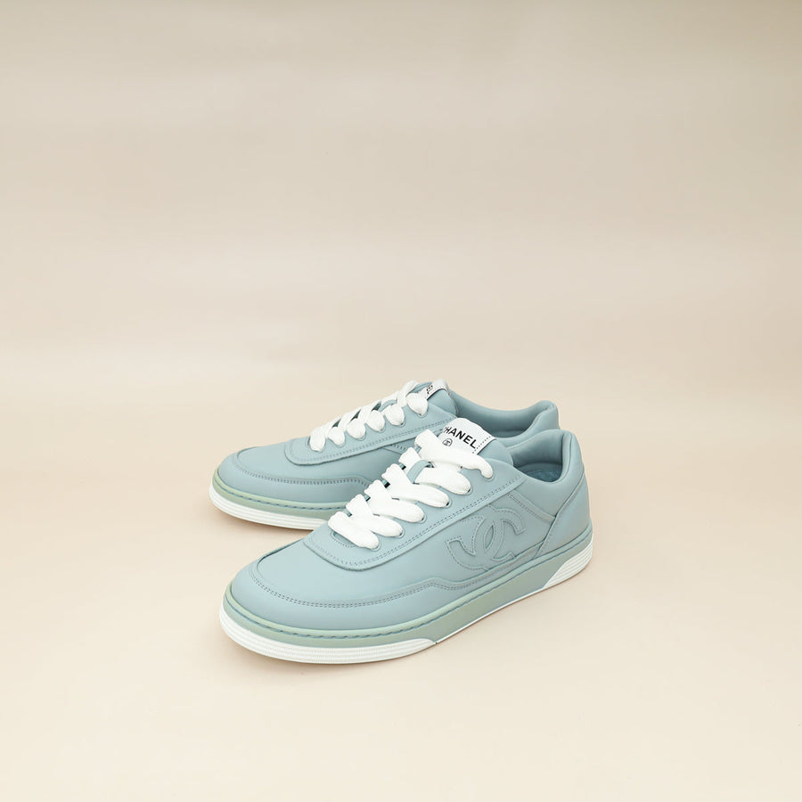 Chanel Light Blue CC Sneaker 38.5