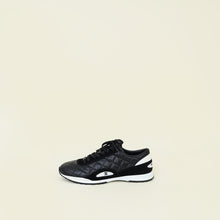Chanel Black CC Quilted Trainer Sneaker 38.5