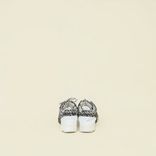Chanel Gray Multicolor Tweed CC Lace Up Sneakers 38.5