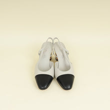 Chanel Bicolor CC Cap Toe Slingback Pump 38.5