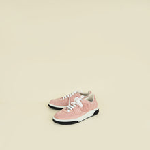 Chanel Pink CC Suede Trainer Sneaker 38