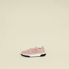 Chanel Pink CC Suede Trainer Sneaker 38