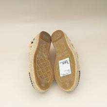 Chanel Bicolor CC Cap Toe Raffia Espadrille 38