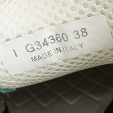 Chanel Mint Green CC Tweed Lace Up Sneakers 38